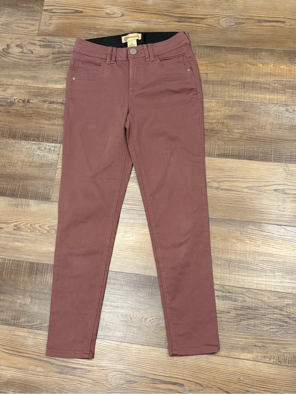 Democracy Ab Technology Slim Skinny Jeans in Mauve Rose mid rise
